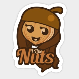 I Like Nuts Sticker